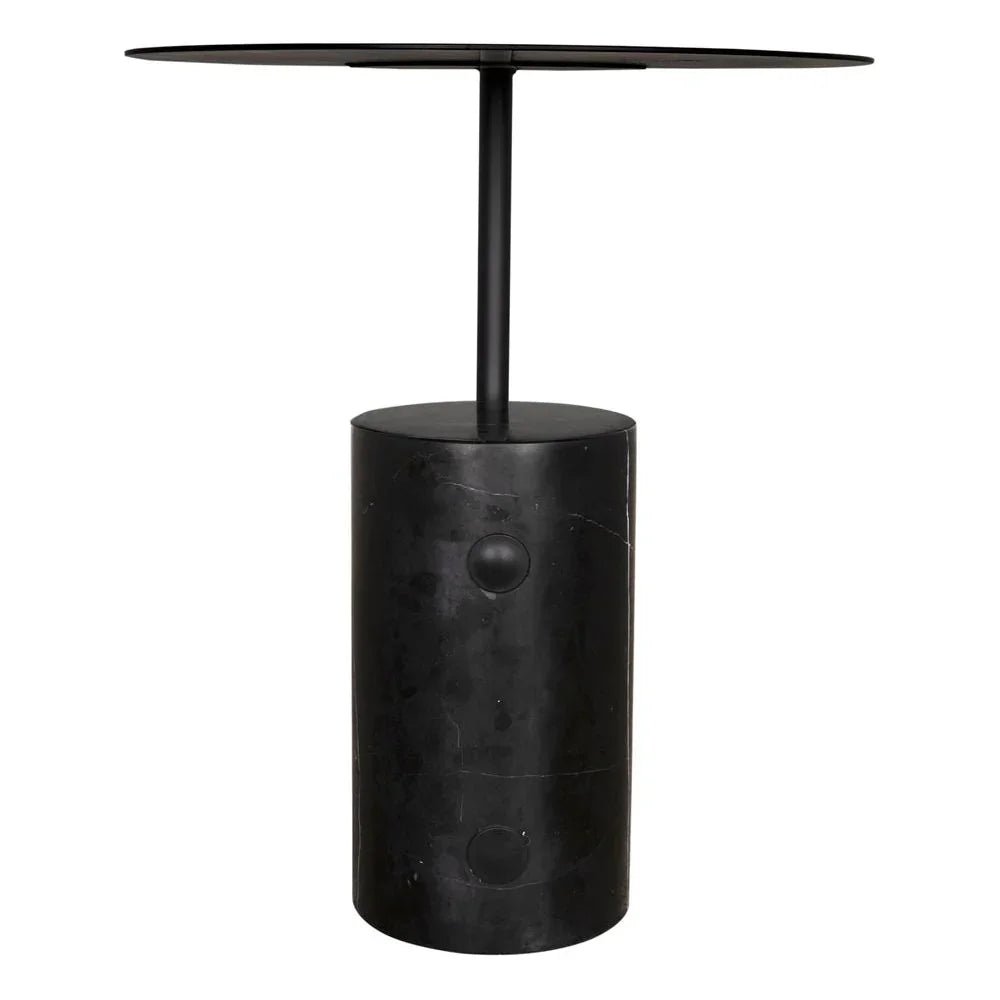 Juma Steel Black Side Table - LOOMLAN - Noir - Side Tables