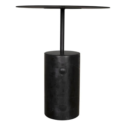 Juma Steel Black Side Table - LOOMLAN - Noir - Side Tables