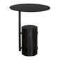 Juma Steel Black Side Table - LOOMLAN - Noir - Side Tables