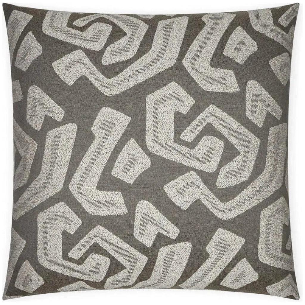 Jumanji Abstract Grey Large Throw Pillow Insert - LOOMLAN - D.V. Kap - Throw Pillows