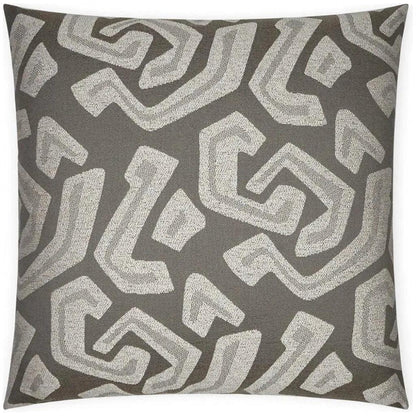 Jumanji Abstract Grey Large Throw Pillow Insert - LOOMLAN - D.V. Kap - Throw Pillows