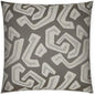 Jumanji Abstract Grey Large Throw Pillow Insert - LOOMLAN - D.V. Kap - Throw Pillows
