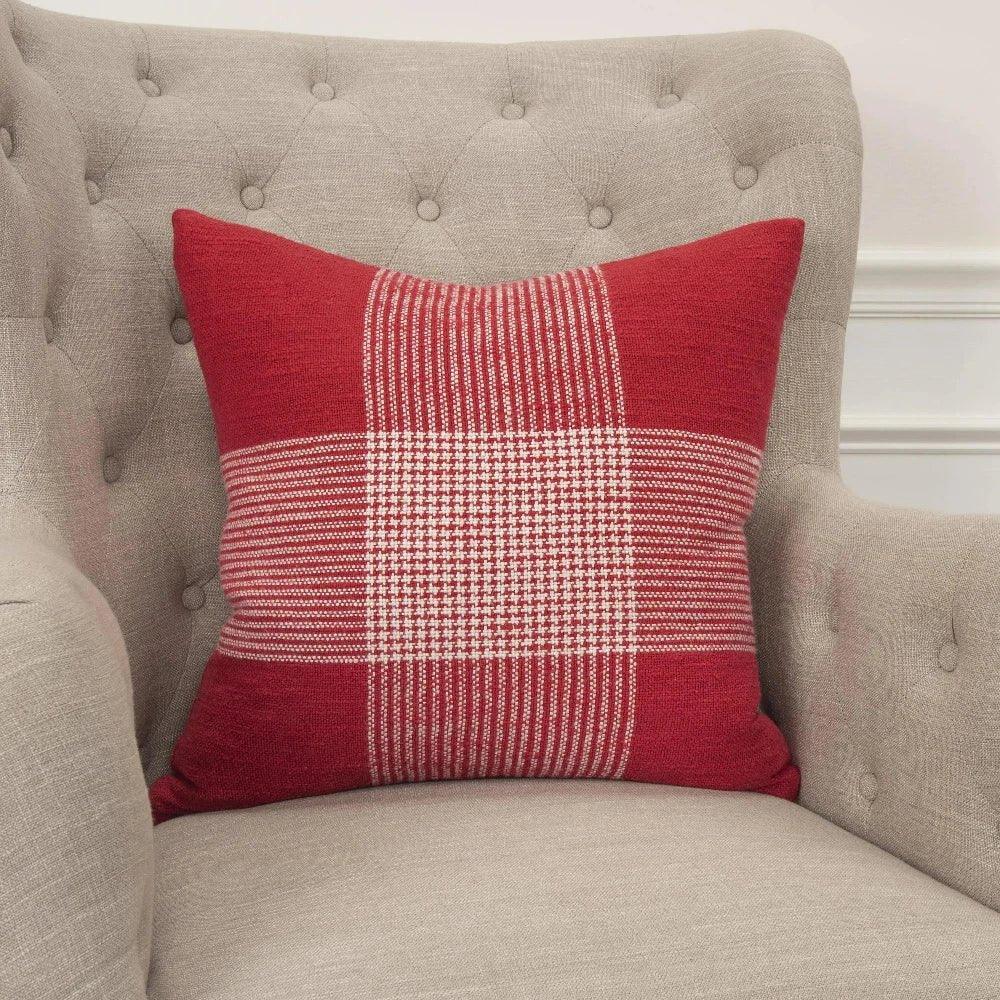 Jumbo Plaid Throw Pillow For Couch - LOOMLAN - LOOMLAN - Throw Pillows