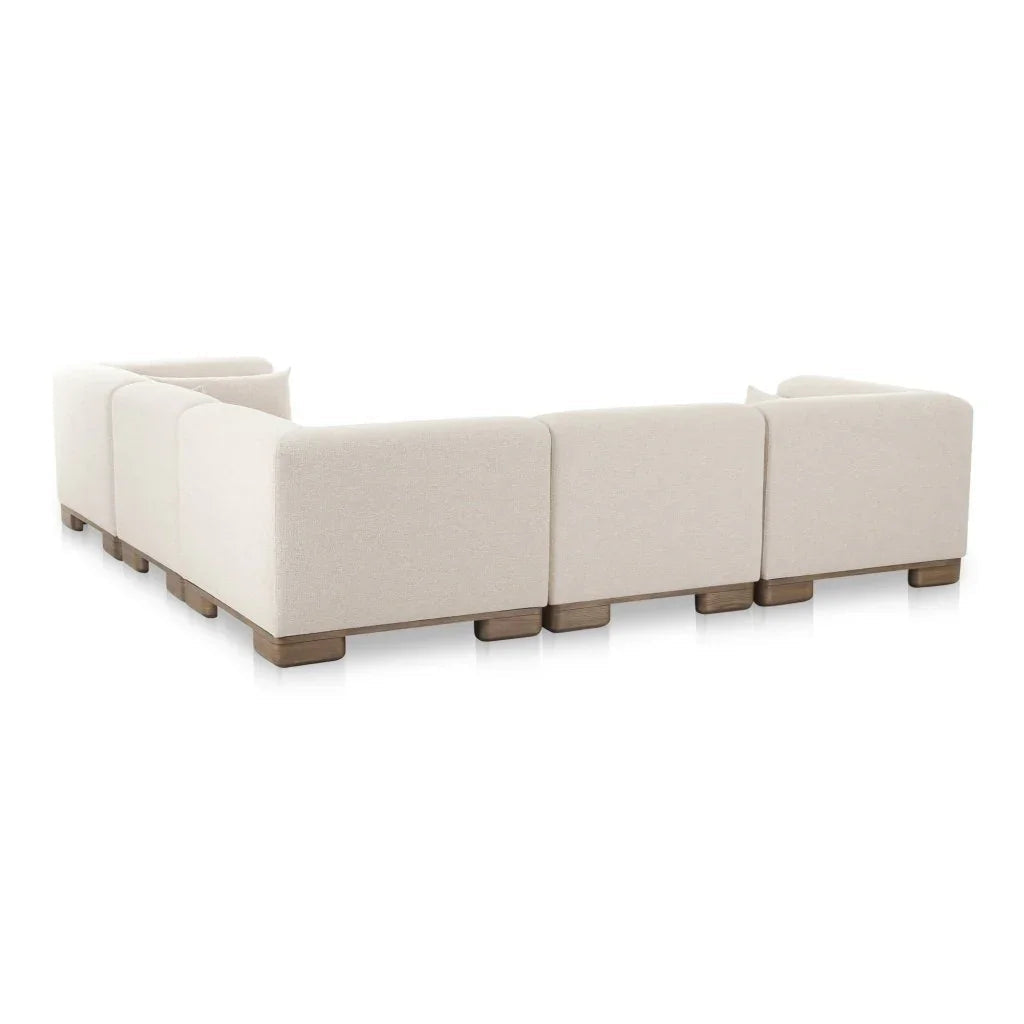 June Beige Classic L - Shaped Modular Sectional - LOOMLAN - Moe's Home - Sectionals