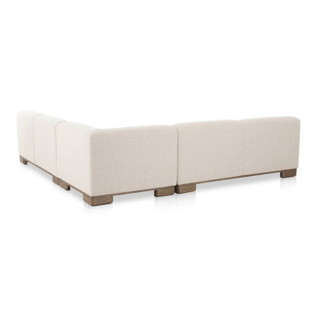 June Oatmeal Corner Modular Sectional - LOOMLAN - Moe's Home - Sectionals