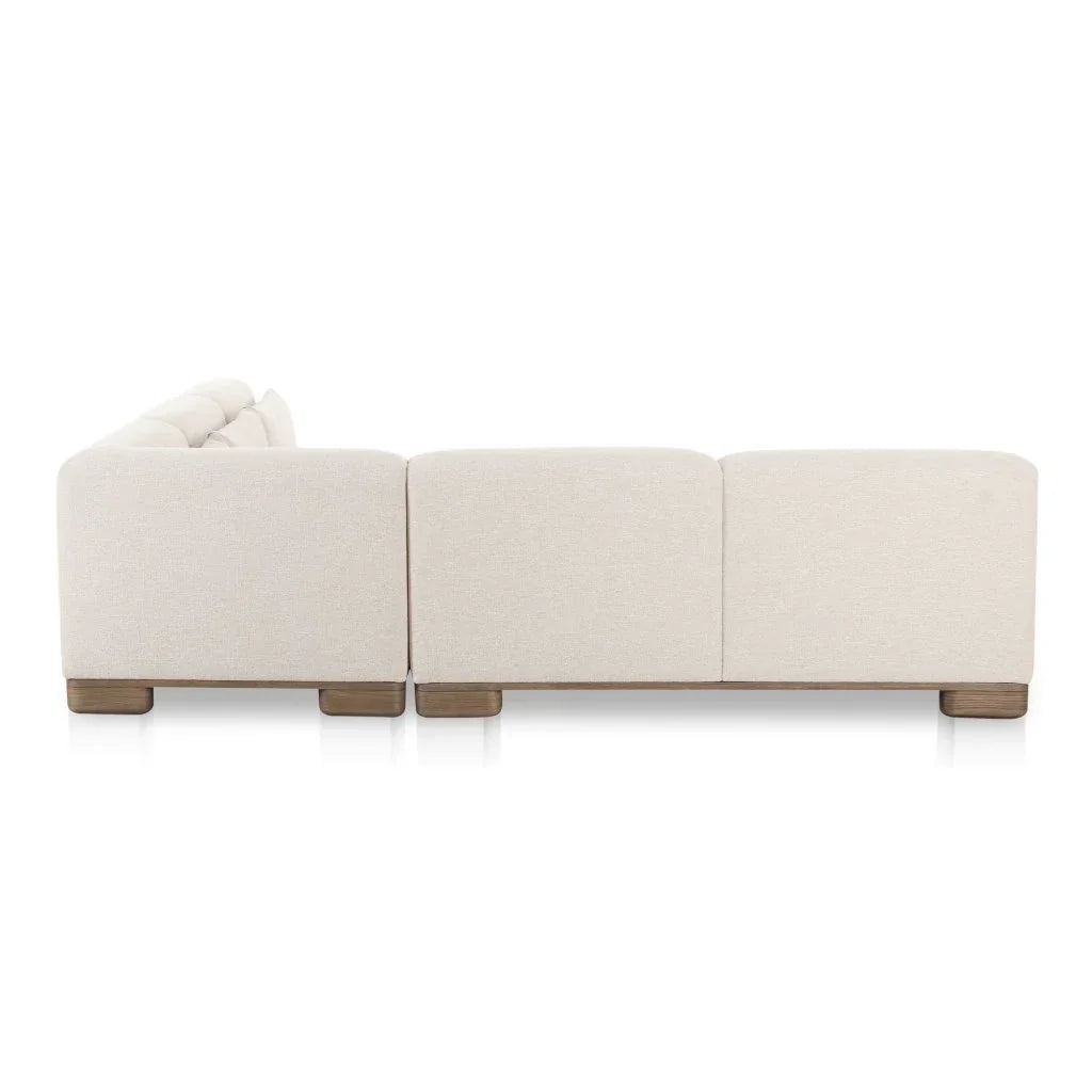 June Oatmeal Corner Modular Sectional - LOOMLAN - Moe's Home - Sectionals