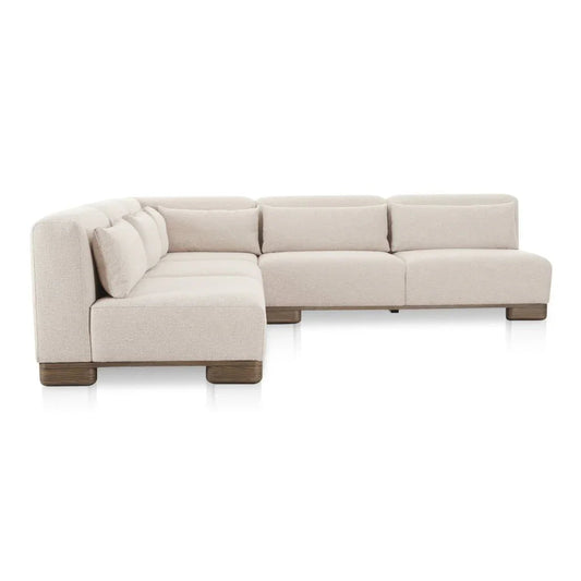 June Oatmeal Corner Modular Sectional - LOOMLAN - Moe's Home - Sectionals