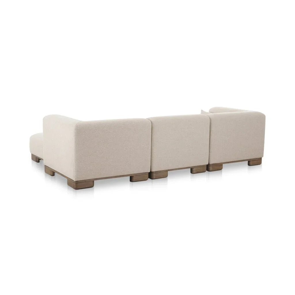 June Oatmeal Lounge Modular Sectional - LOOMLAN - Moe's Home - Sectionals