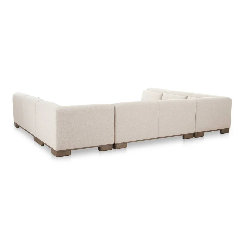 June Oatmeal U - Shaped Modular Sectional - LOOMLAN - Moe's Home - Sectionals