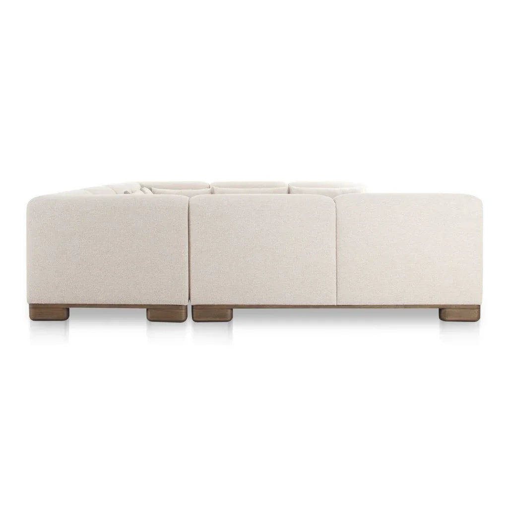 June Oatmeal U - Shaped Modular Sectional - LOOMLAN - Moe's Home - Sectionals