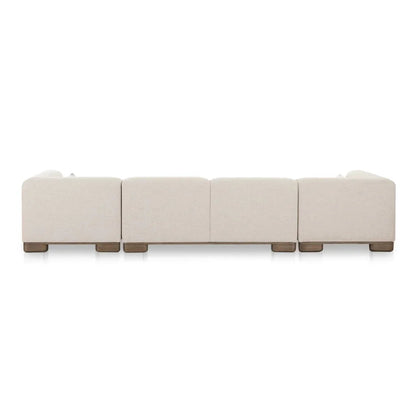 June Oatmeal U - Shaped Modular Sectional - LOOMLAN - Moe's Home - Sectionals