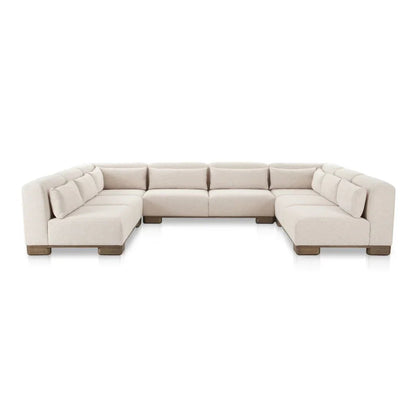 June Oatmeal U - Shaped Modular Sectional - LOOMLAN - Moe's Home - Sectionals