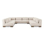 June Oatmeal U - Shaped Modular Sectional - LOOMLAN - Moe's Home - Sectionals