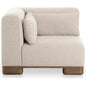 June Wood Beige Corner Chair-Modular Sofas-Moe's Home-LOOMLAN
