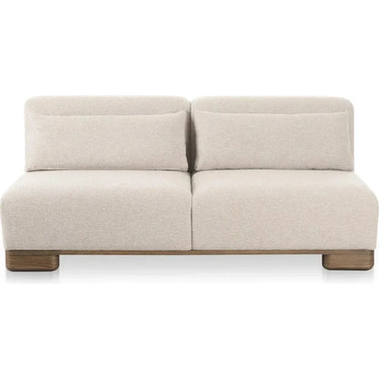 June Wood Beige Sofa - LOOMLAN - Moe's Home - Sofas & Loveseats