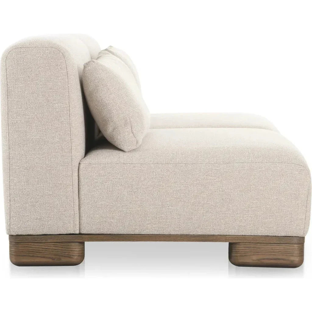June Wood Beige Sofa - LOOMLAN - Moe's Home - Sofas & Loveseats