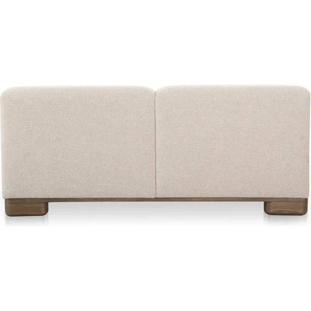 June Wood Beige Sofa - LOOMLAN - Moe's Home - Sofas & Loveseats
