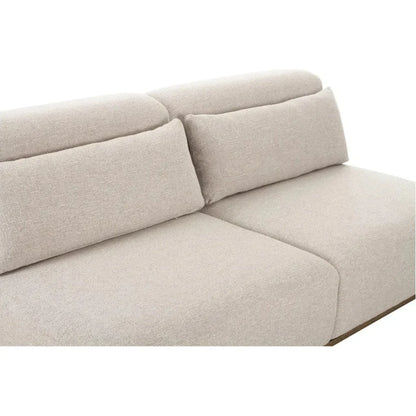 June Wood Beige Sofa - LOOMLAN - Moe's Home - Sofas & Loveseats
