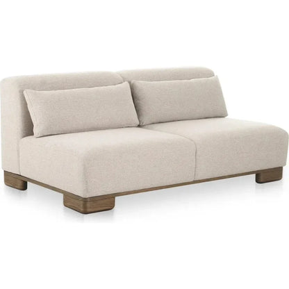 June Wood Beige Sofa - LOOMLAN - Moe's Home - Sofas & Loveseats