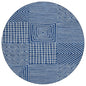 Junia Blue Washable Indoor-Outdoor Rug-Outdoor Rugs-LOOMLAN Rugs-8' x 8'-LOOMLAN
