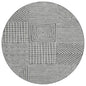 Junia Gray Washable Indoor-Outdoor Rug-Outdoor Rugs-LOOMLAN Rugs-8' x 8'-LOOMLAN