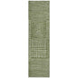 Junia Green Washable Indoor-Outdoor Rug-Outdoor Rugs-LOOMLAN Rugs-2'3" x 7'6"-LOOMLAN