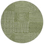 Junia Green Washable Indoor-Outdoor Rug-Outdoor Rugs-LOOMLAN Rugs-8' x 8'-LOOMLAN