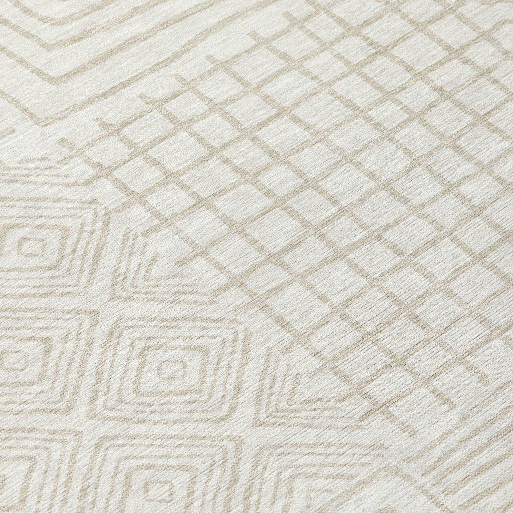 Junia Ivory Washable Indoor-Outdoor Rug-Outdoor Rugs-LOOMLAN Rugs-LOOMLAN