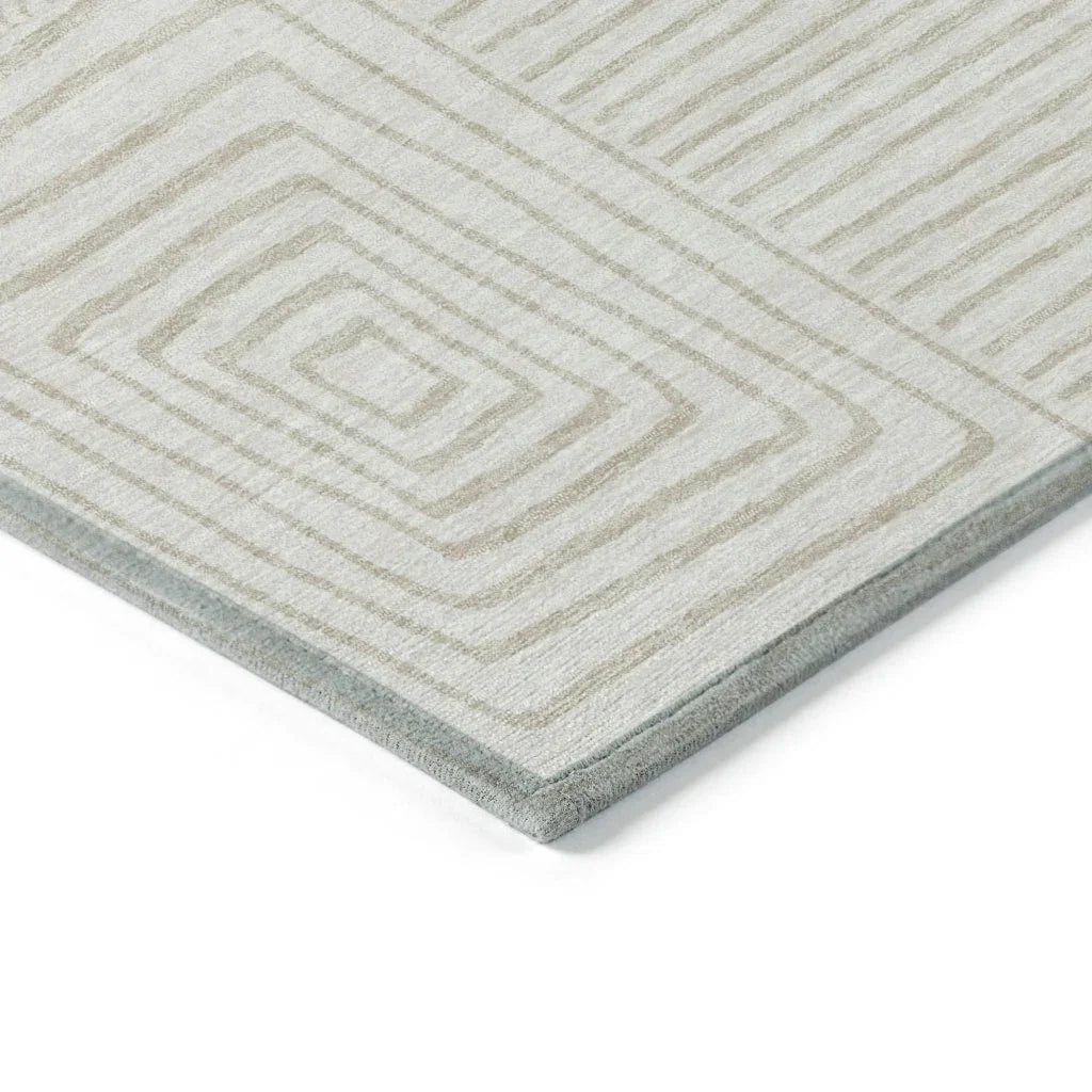 Junia Ivory Washable Indoor-Outdoor Rug-Outdoor Rugs-LOOMLAN Rugs-LOOMLAN