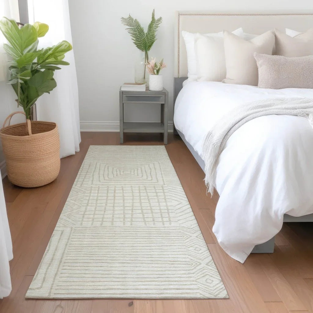 Junia Ivory Washable Indoor-Outdoor Rug-Outdoor Rugs-LOOMLAN Rugs-LOOMLAN