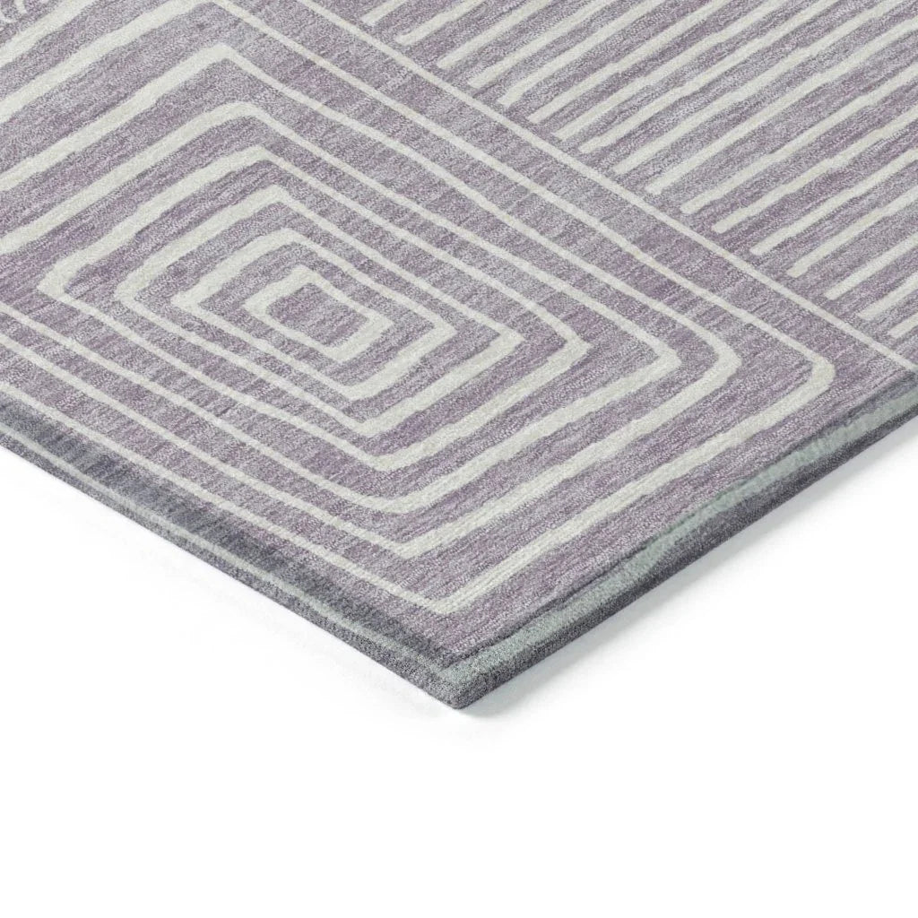 Junia Purple Washable Indoor-Outdoor Rug-Outdoor Rugs-LOOMLAN Rugs-LOOMLAN