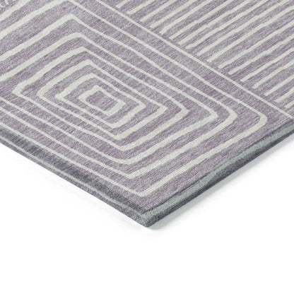 Junia Purple Washable Indoor-Outdoor Rug-Outdoor Rugs-LOOMLAN Rugs-LOOMLAN