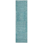 Junia Teal Washable Indoor-Outdoor Rug-Outdoor Rugs-LOOMLAN Rugs-2'3" x 7'6"-LOOMLAN