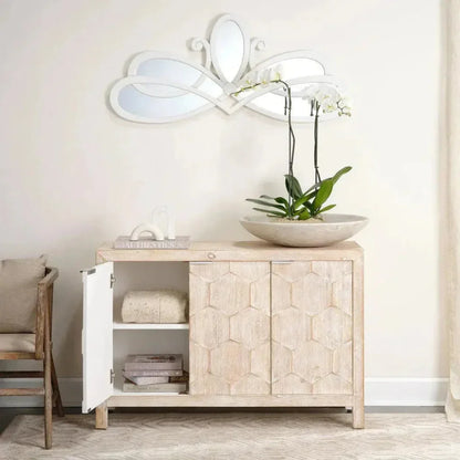 Juniper Three Door Accent Cabinet Grey Washed Fir Wood - LOOMLAN - Jamie Young - Sideboards