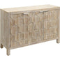 Juniper Three Door Accent Cabinet Grey Washed Fir Wood - LOOMLAN - Jamie Young - Sideboards