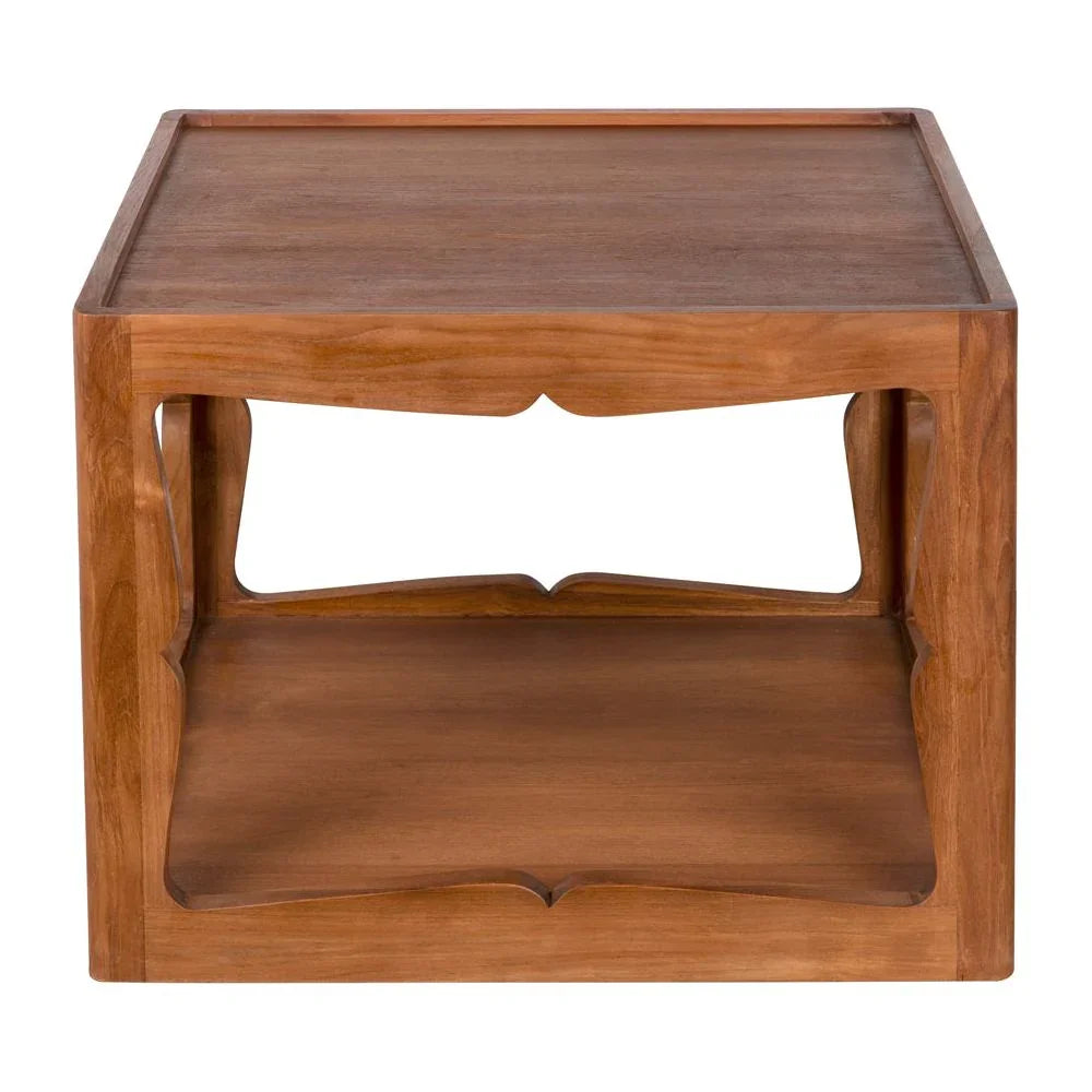 Kabbal Wooden Brown Side Table - LOOMLAN - Noir - Side Tables