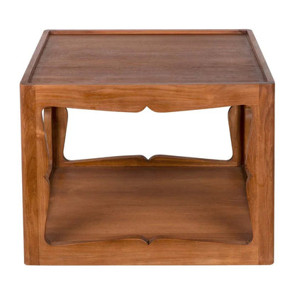 Kabbal Wooden Brown Side Table - LOOMLAN - Noir - Side Tables