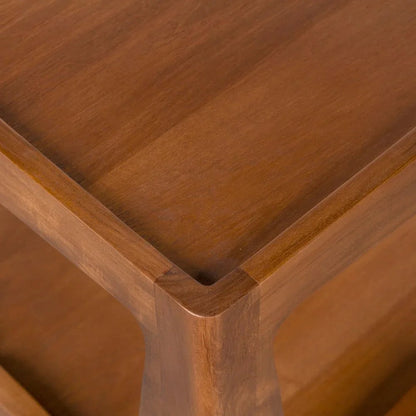 Kabbal Wooden Brown Side Table - LOOMLAN - Noir - Side Tables