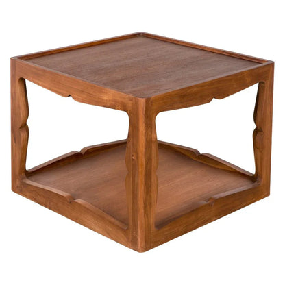 Kabbal Wooden Brown Side Table - LOOMLAN - Noir - Side Tables