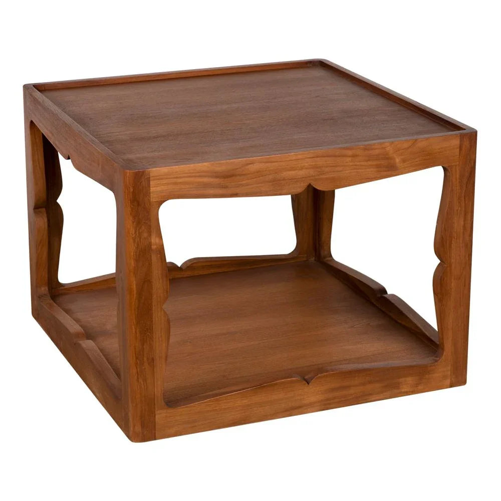 Kabbal Wooden Brown Side Table - LOOMLAN - Noir - Side Tables