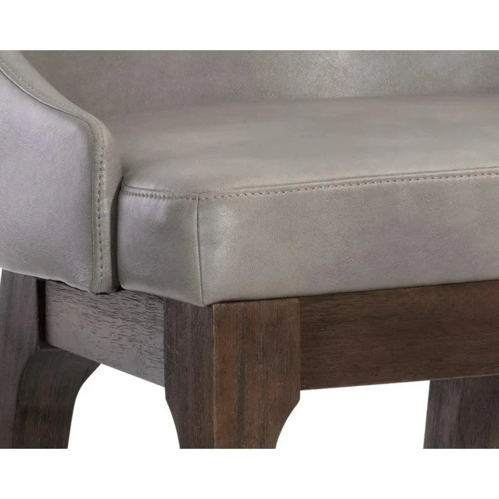 Kace Leather Counter Stool - LOOMLAN - SUNPAN - Counter Stools