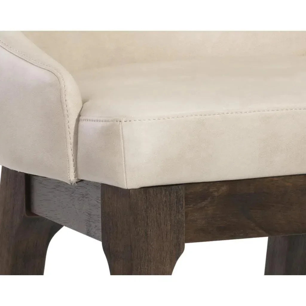 Kace Leather Counter Stool - LOOMLAN - SUNPAN - Counter Stools