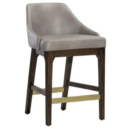 Kace Leather Counter Stool - LOOMLAN - SUNPAN - Counter Stools
