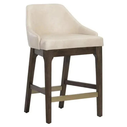 Kace Leather Counter Stool - LOOMLAN - SUNPAN - Counter Stools