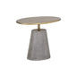 Kadin Concrete Based Steel Oval Side Table - LOOMLAN - SUNPAN - Outdoor Side Tables