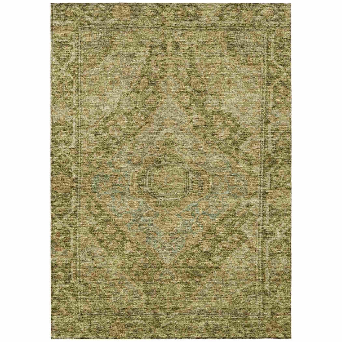 Kaelanor Aloe Washable Indoor-Outdoor Rug