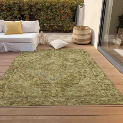 Kaelanor Aloe Washable Indoor-Outdoor Rug