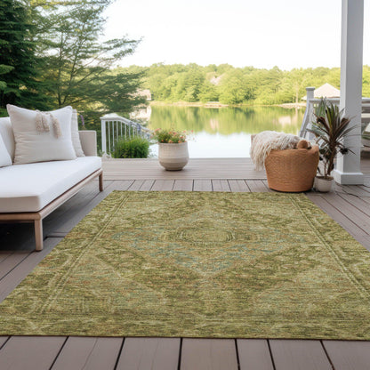 Kaelanor Aloe Washable Indoor-Outdoor Rug