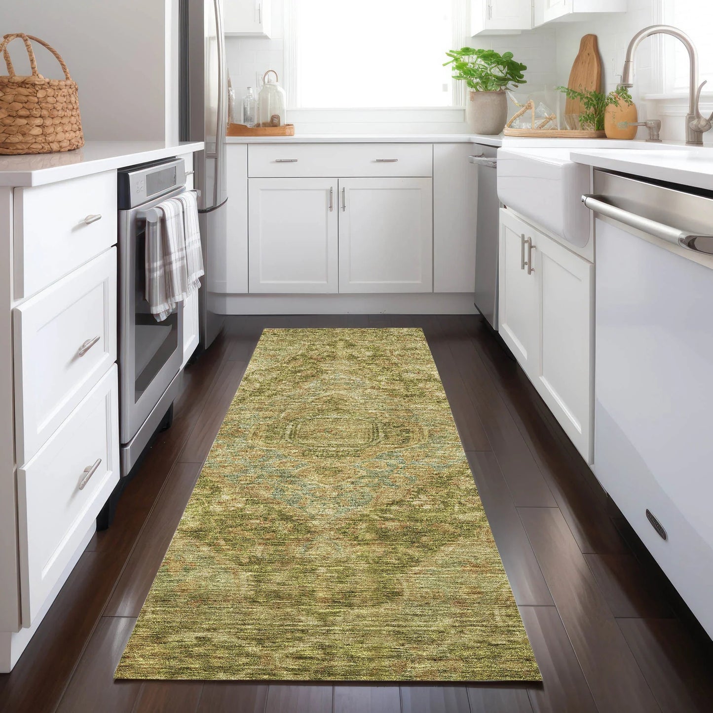 Kaelanor Aloe Washable Indoor-Outdoor Rug
