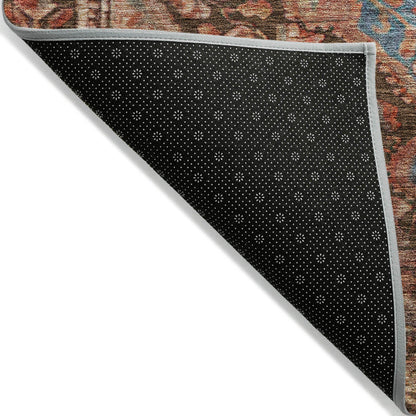 Kaelanor Chocolate Washable Indoor-Outdoor Rug